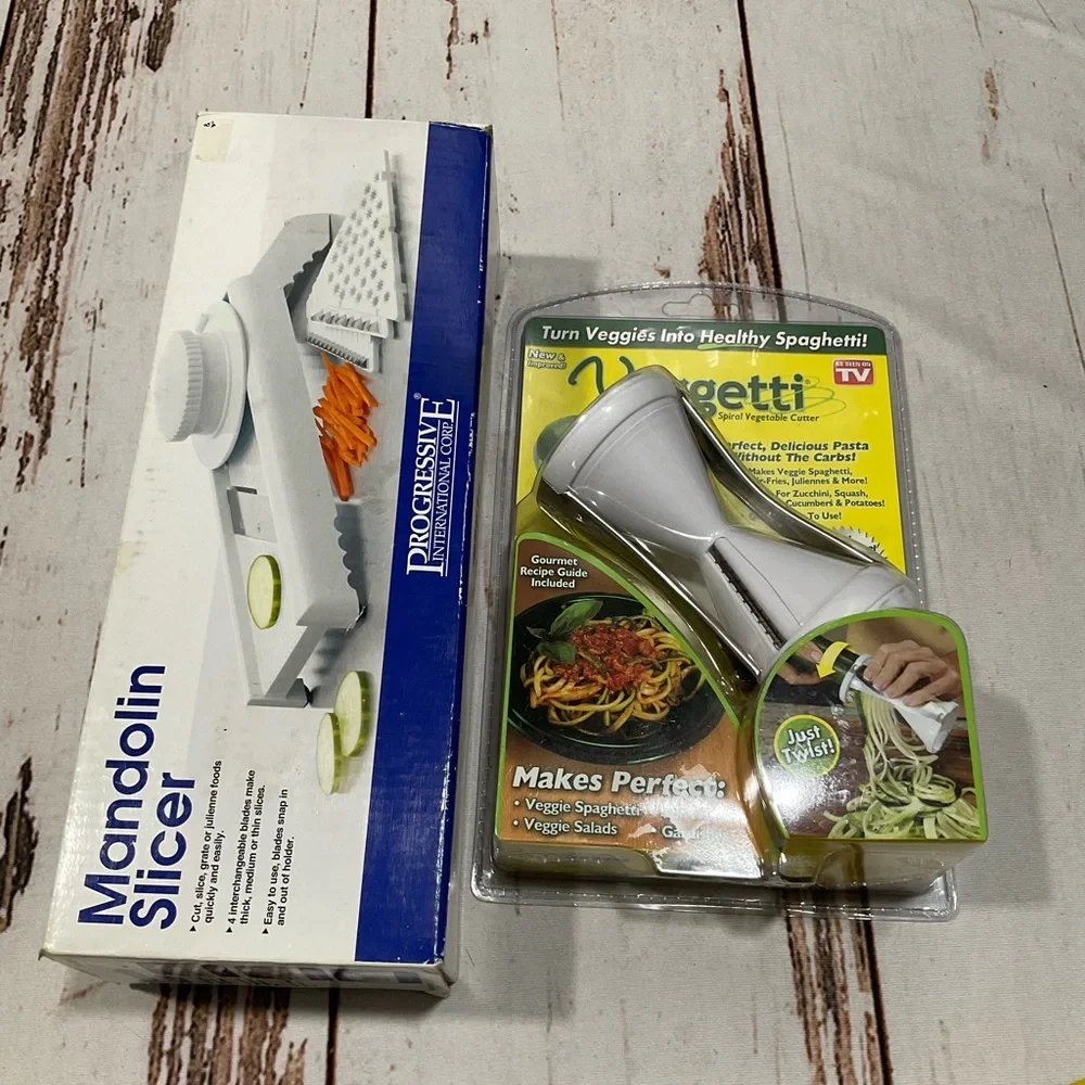 NEW VEGGETTI VEGETABLE CUTTER AND‎ MANDOLIN SLICER